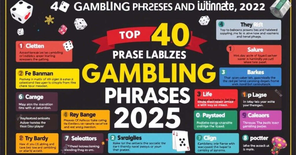 40 Gambling Phrases and Idioms In 2025