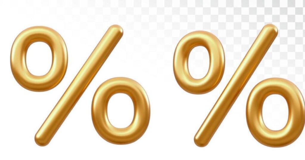 Does the percent sign go before the number or after?
