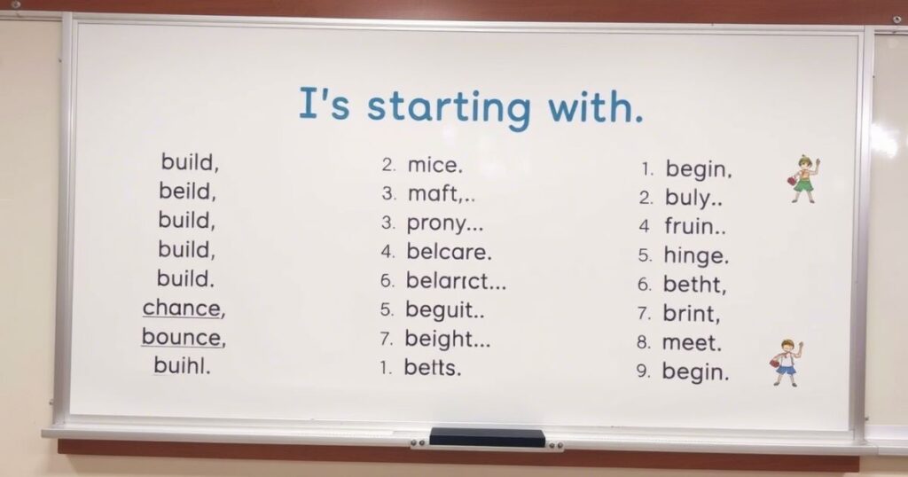 Essay about verbs that start with b