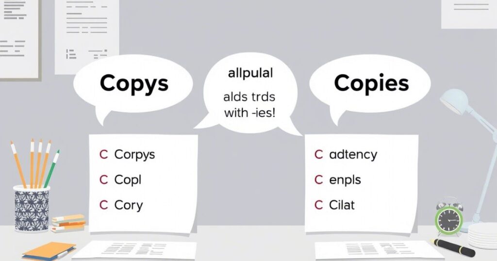 How to Remember the Correct Usage of "Copys" or "Copies"