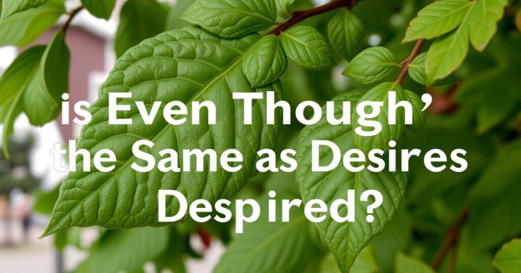 Is "Even Though" the Same as "Despite"?
