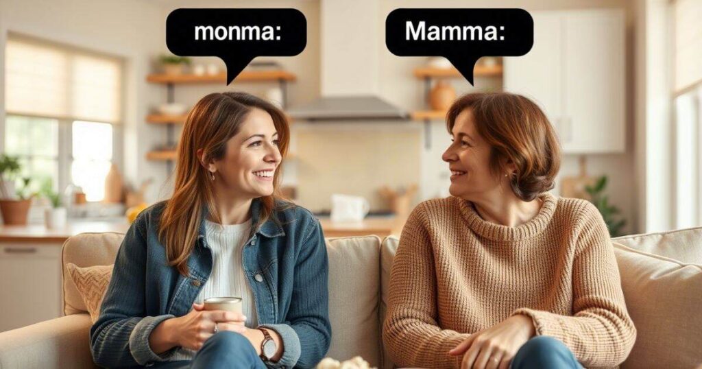 Momma Or Mama in Everyday Speech