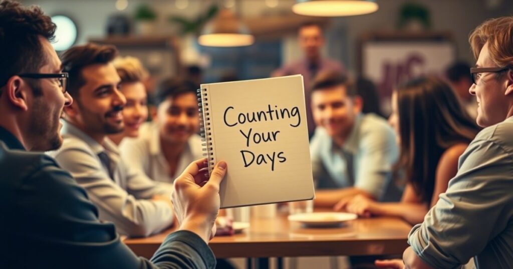The Social Impression of Counting Your Days