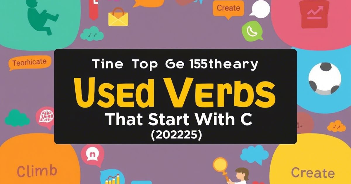 Verbs That Start With C