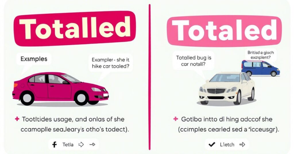 40 points about using Totalled and Totaled