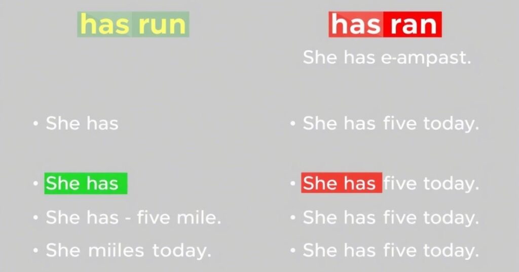 Common Mistakes to Avoid when Using “Has Ran” and “Has Run”