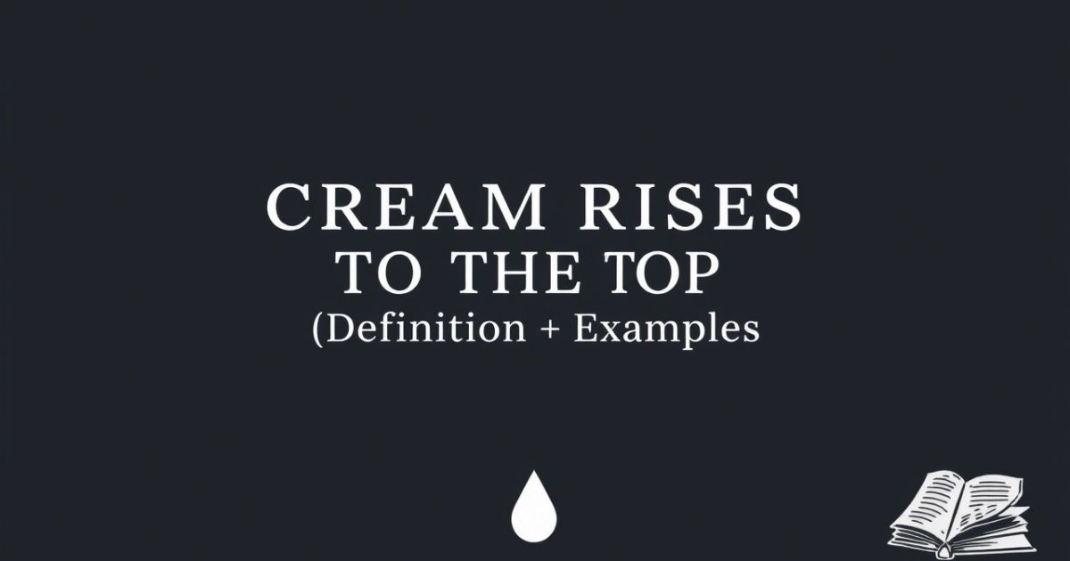 Cream Rises to the Top