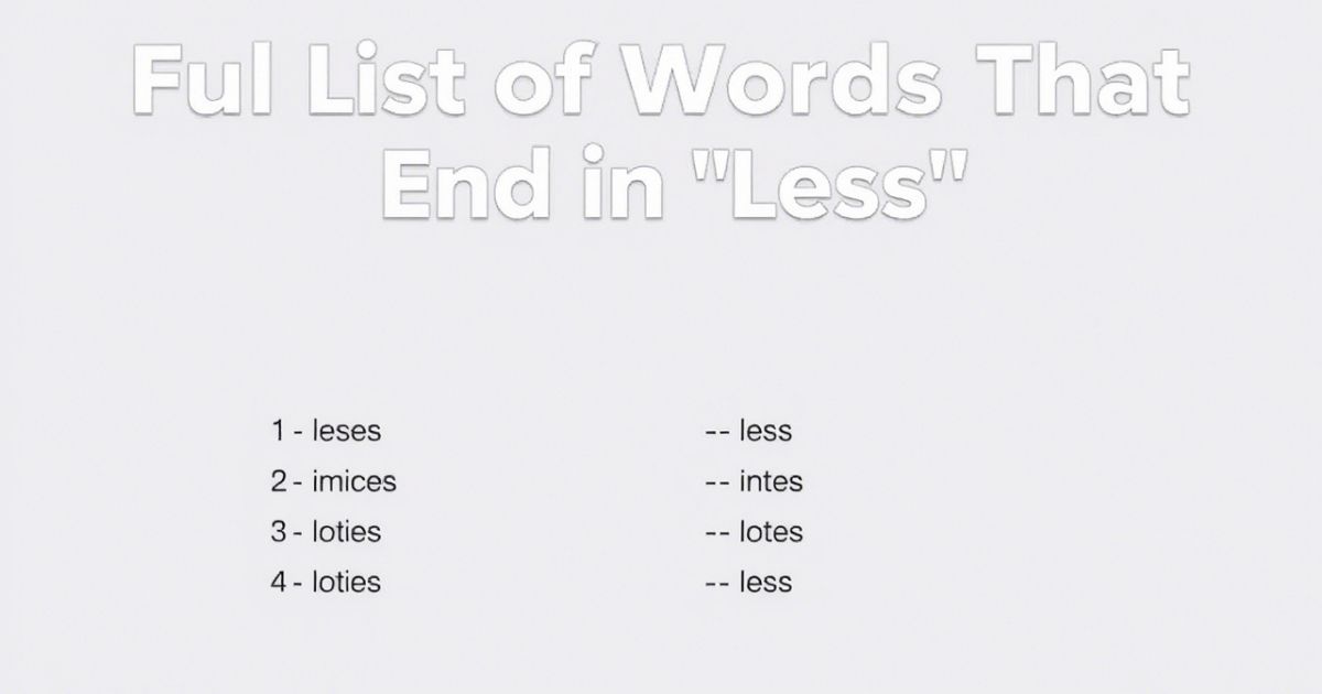 Words That