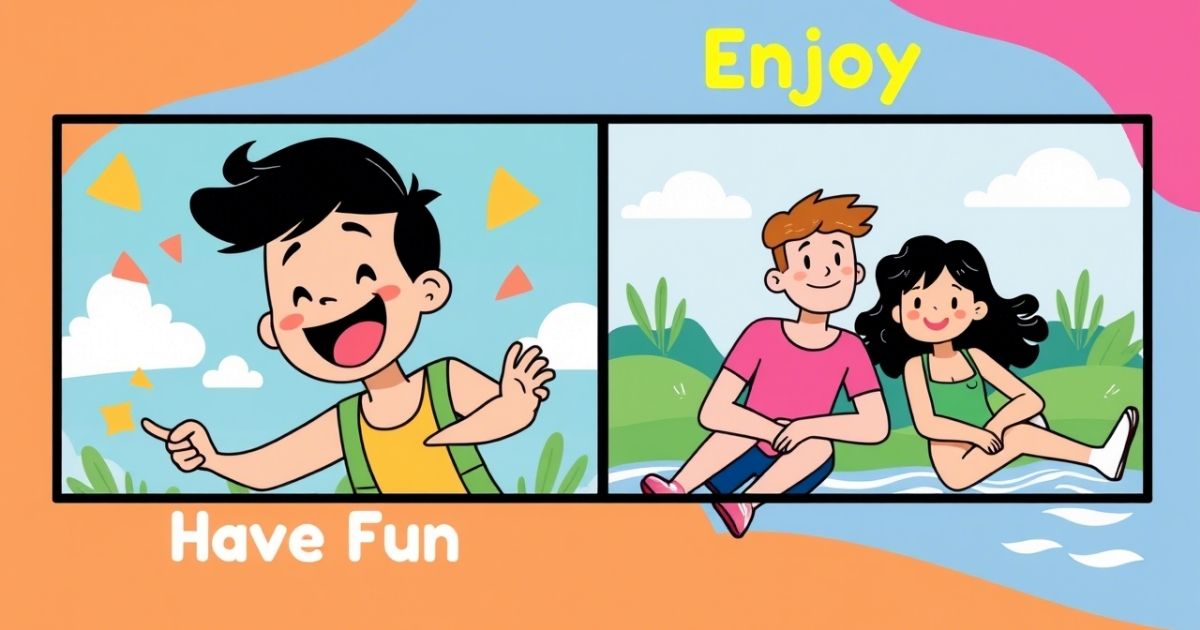 Have fun or Enjoy