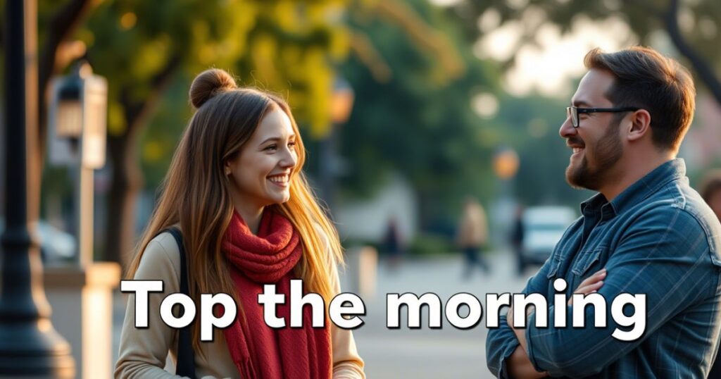 I suggest these alternatives for  “Top of the morning”