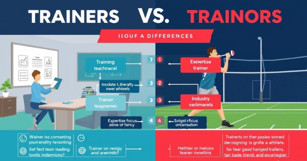 Key Differences Between Trainers and Trainors