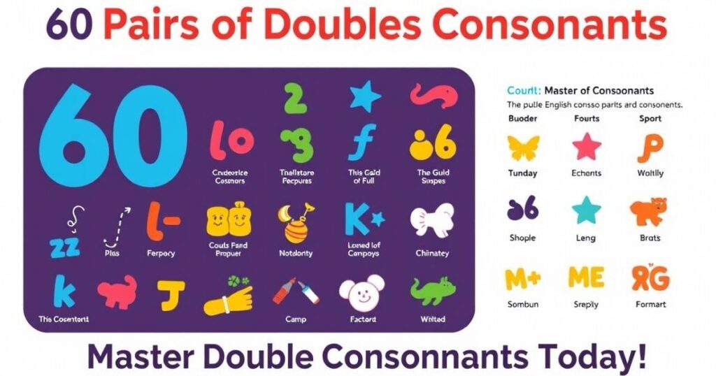 Must know 60 double English Consonants
