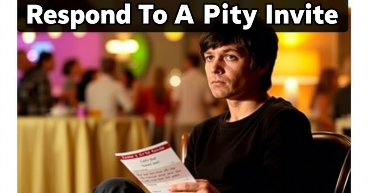 Respond To A Pity Invite