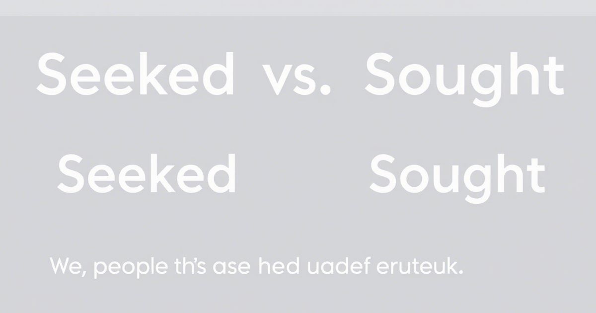 Seeked