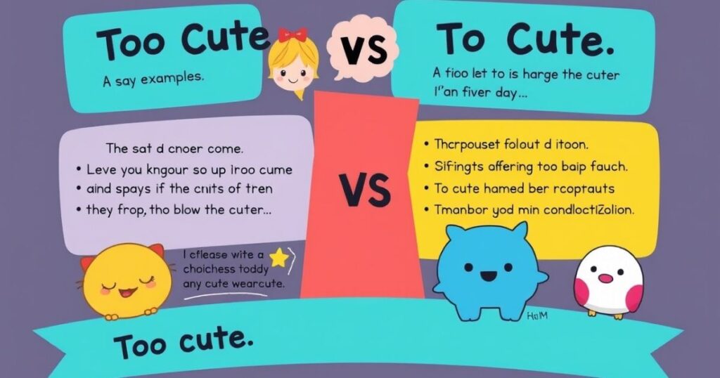 Too Cute vs. To Cute: Understanding the Difference