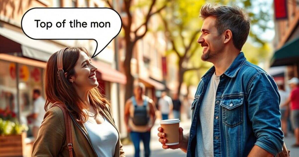 “Top of the morning” in conversation