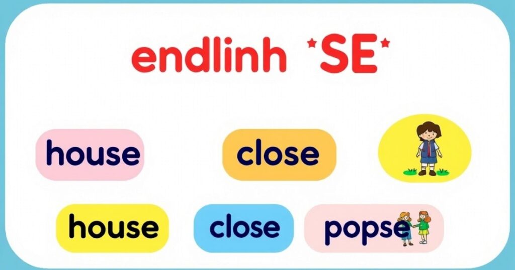 What kind of words end in SE in English?
