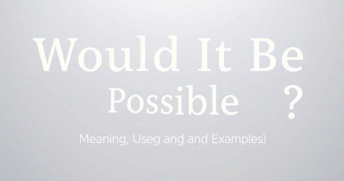 Be Possible
