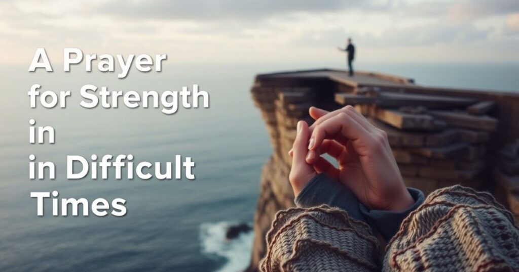 40. A Prayer for Strength in Difficult Times
