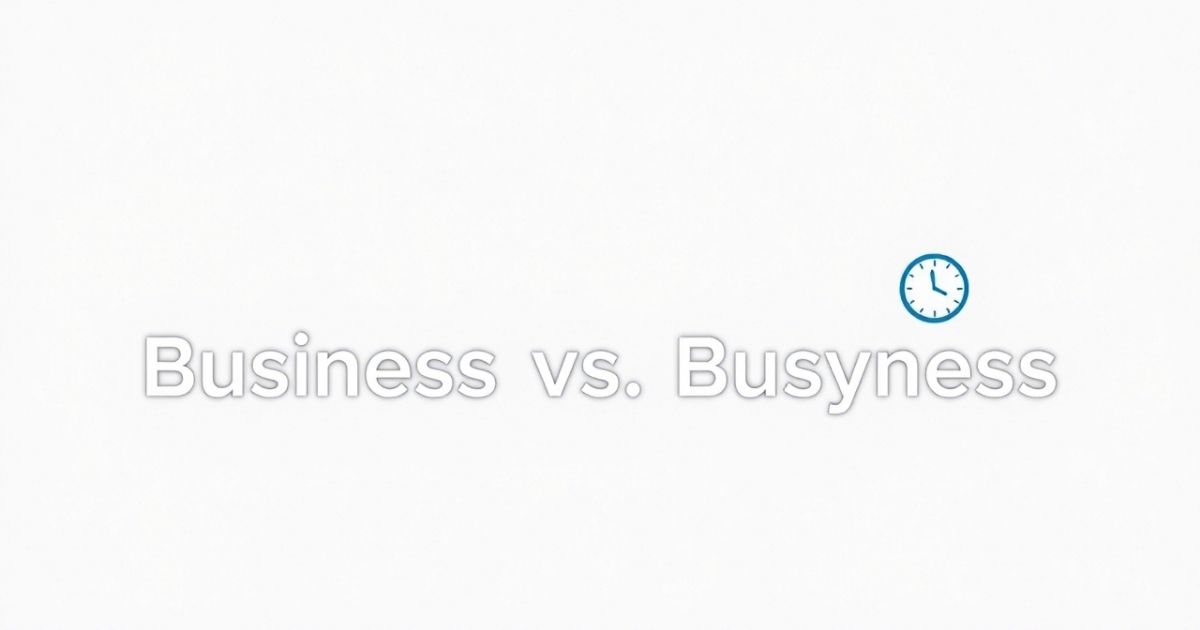Business vs Busyness