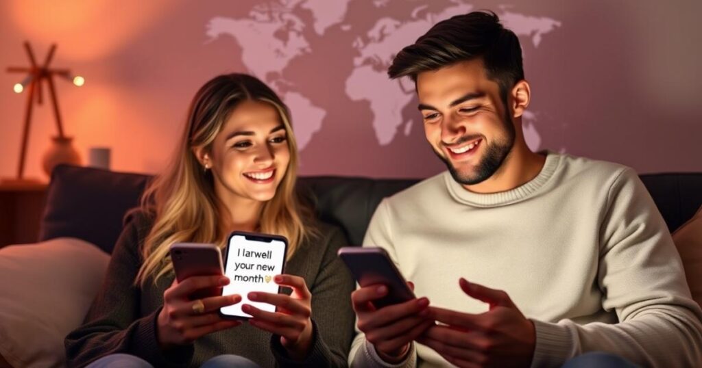 Long Distance New Month Messages for Her