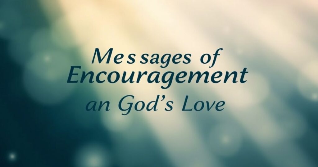 Messages of Encouragement and God’s Love
