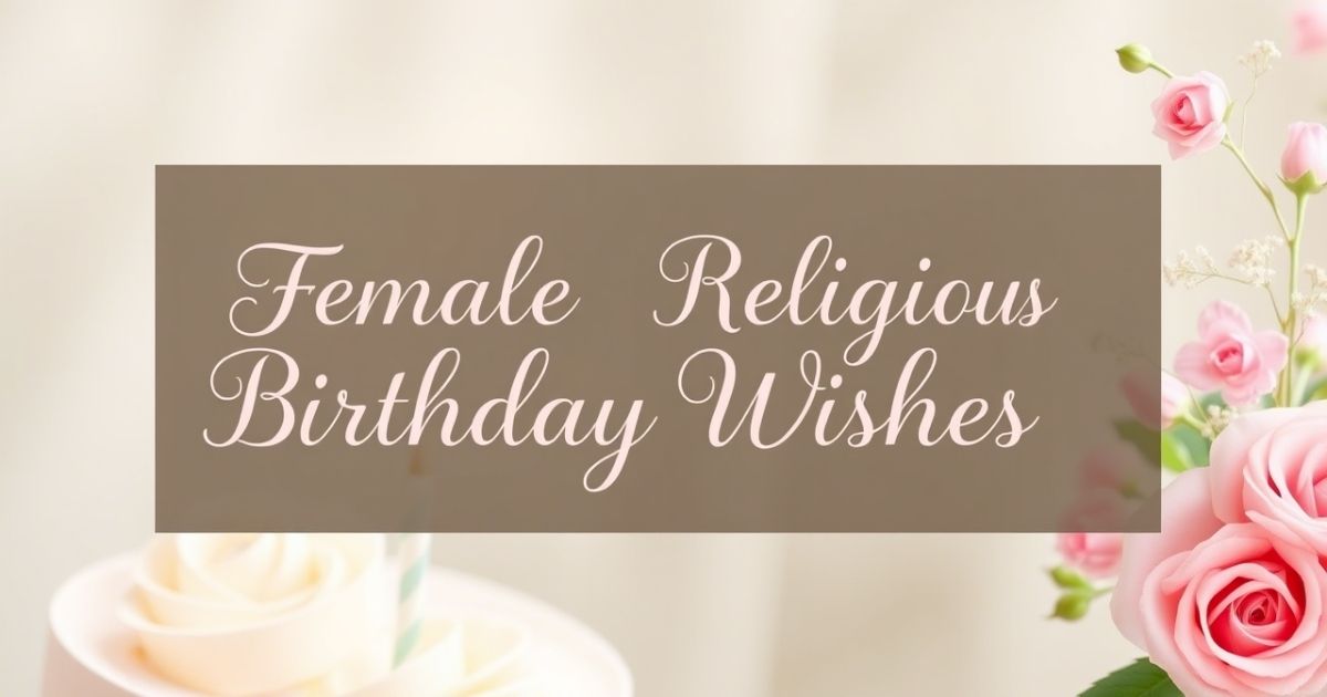 Female Religious Birthday Wishes